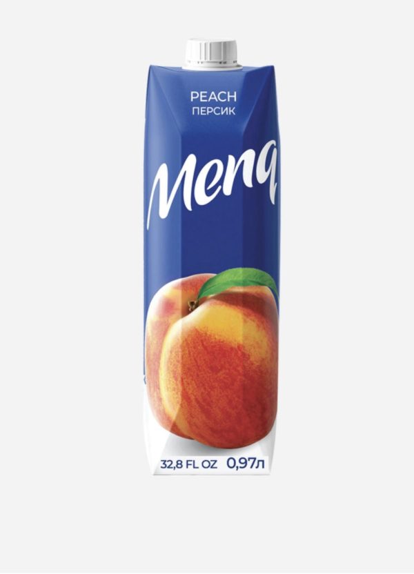 Menq Peach Juice 32,8 Fl oz/ 0.97L