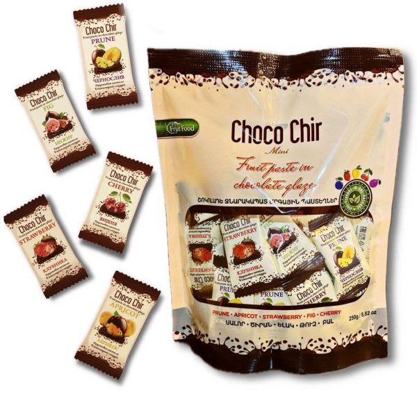 MINI  Fruit Paste in chocolate 250g/8,28 oz